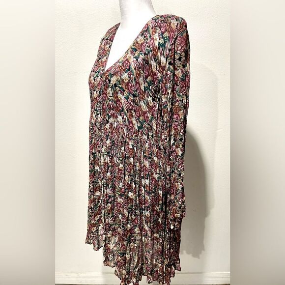 Starina floral dress vintage 90’s flared bohemian gipsy lightweight women’s S - Picture 2 of 4